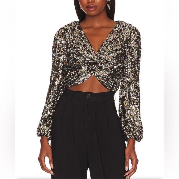NWT Nix Top in Black & Rainbow ASTR the Label♥️ - Picture 1 of 6
